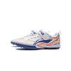 Li Ning Youth Soccer Shoes Fashion Sports Simple Low Top Soccer Shoes Kids Soccer Shoes Standard-White Deep-Blue YKGV004-1