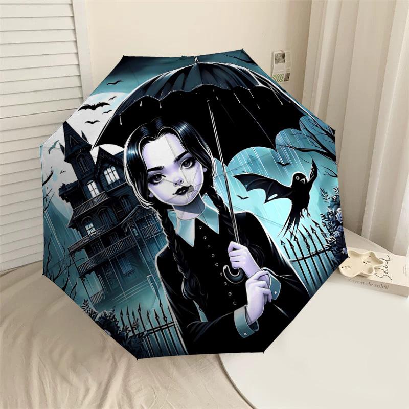

1PC haunted house umbrella Umbrella-8-Rib Reinforced, Automatic Open, Lightweight & Durable, Cute Fashion Accessory for Outdoor, W134