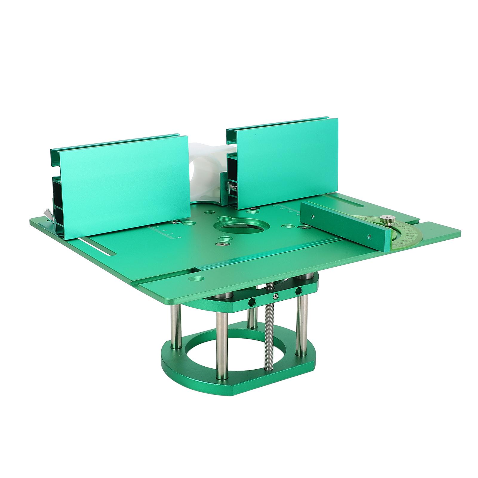 

Деревообрабатывающий верстак Фрезерная пластина Система Регулируемая высота Ручной фрезерный стол Подъемная система Зеленый