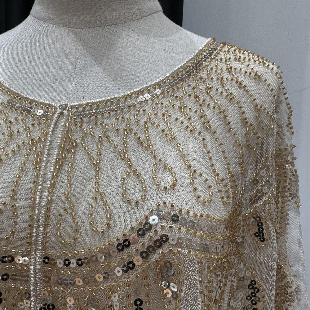 Vintage Style Sequins Tassel Shawls Retro Flapper Shawl Garment Accessories