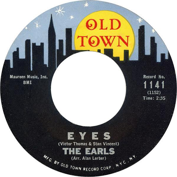 

7inch Record EARLS - Eyes / Look My Way 1141 OLD TOWN - US Rock Used