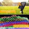 Christmas Net Lights Outdoor Solar Powered Mesh Light Waterproof Timing Dimmable for Tree Garden Yard Wedding Party Decoration