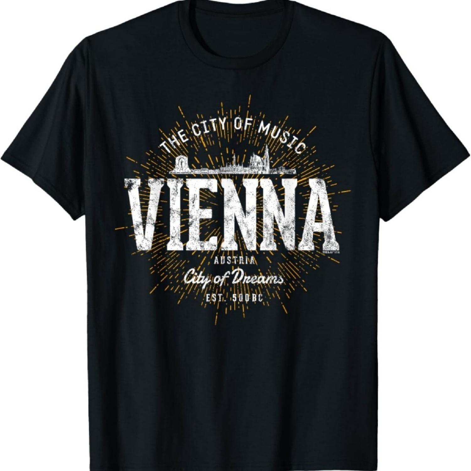 Винтажная футболка Вена Австрия Ретро S