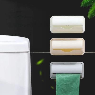 Boîte de rangement pour sacs poubelles, support mural anti-perforation, conteneur pour sacs en plastique de cuisine, distributeur de sacs poubelles de salle de bain