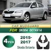 Skoda Octavia 2015-2017 Schmutzfänger: Weicher Gummi, Kein Bohren erforderlich