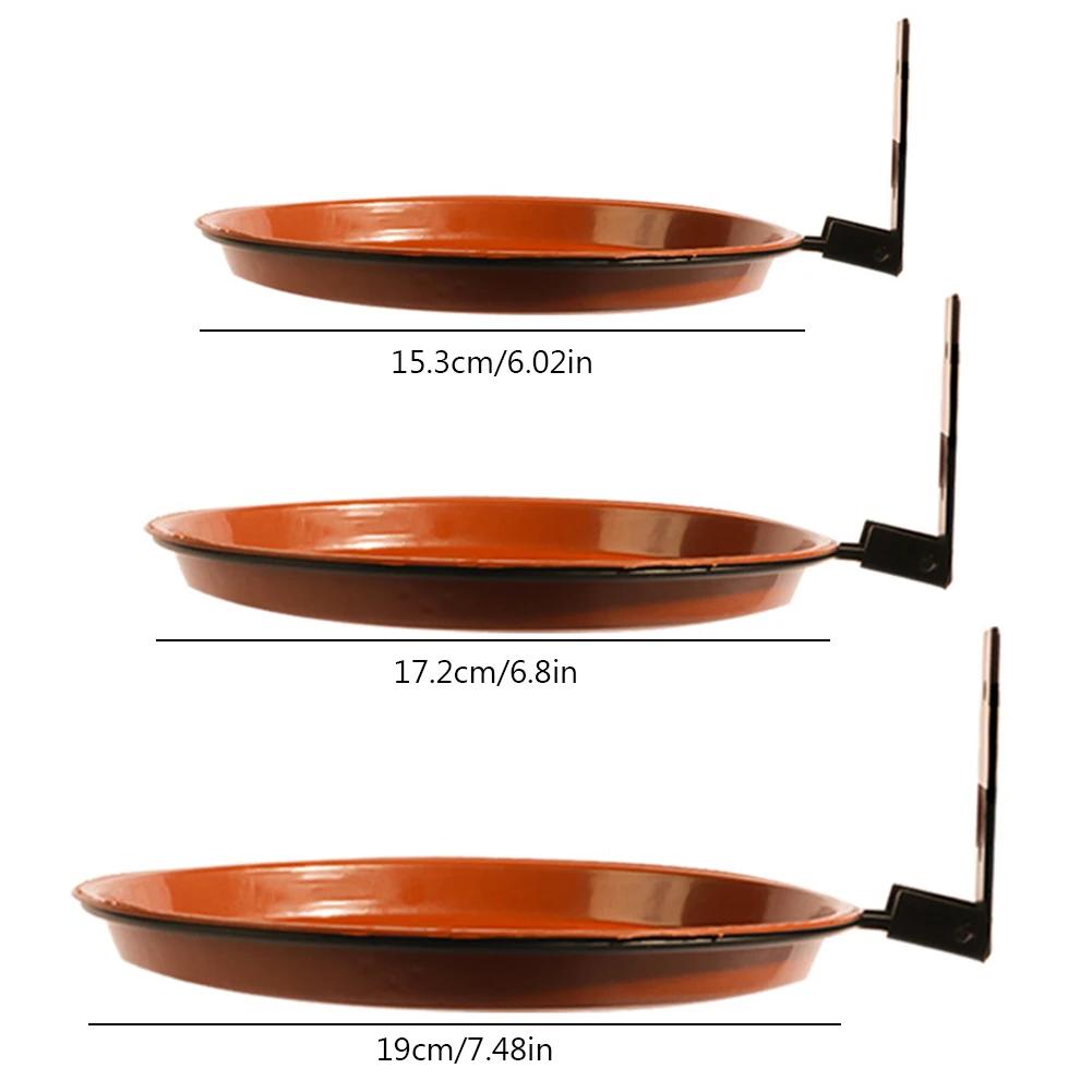 

2/3 слоя настенная кормушка для птиц чаша монтируется на дереве ванна для птиц спа поддон устойчив к атмосферным воздействиям для балкона перила сад привлекает птиц