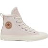 Converse Chuck Taylor All Star Bequeme Anti-Kick Stoßdämpfende High-Top Canvas Schuhe Kinder Sneaker Hellrosa A09263C