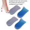 Double Layers Height Increase Insoles Soft Comfortable Heel Lift Height Taller Shoes Pad