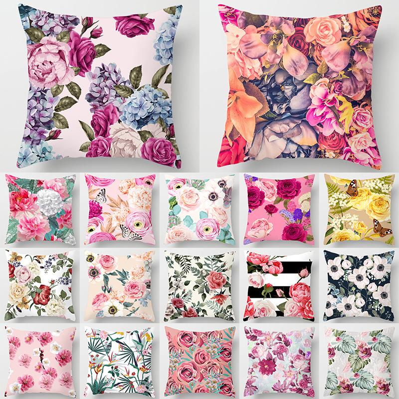 Satın alın Pillowcase Pillow Home Decor Pillowcase Flower Pattern Art
