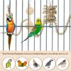 13 kusů hraček pro ptáky 13 kusů hraček z masivního dřeva pro papoušky Hračky z přírodního dřeva houpačky a bidýlka pro klec pro ptáky Hračky na kousání a lezení pro klec pro ptáky