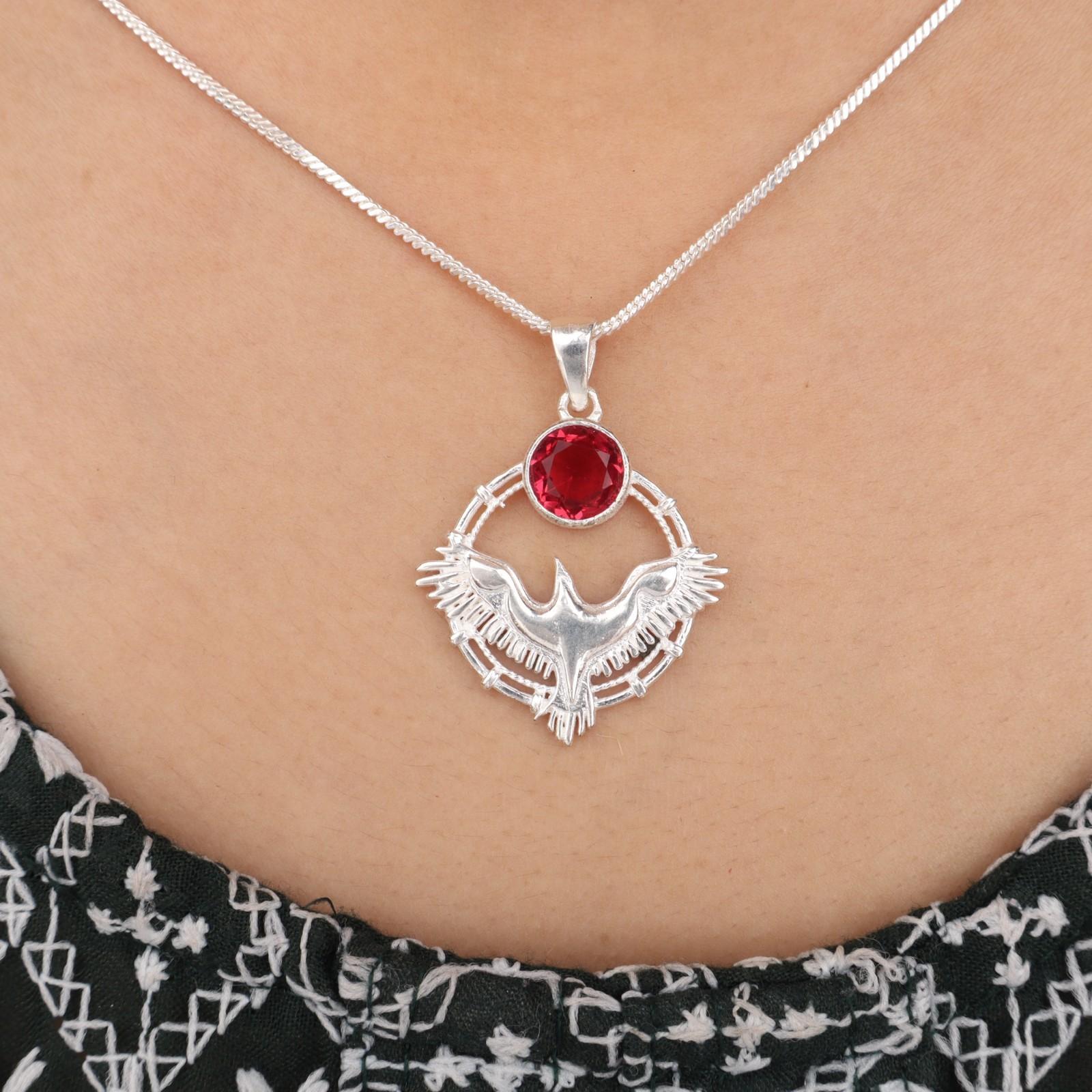 

Pink Rubellite Gemstone 925 Sterling Silver Jewelry Pendant 1.43 For Women Gift CP-38-12