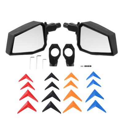 1.75in UTV Rear View Side Mirror Aluminium Black Replacement for Arctic Cat Wildcat