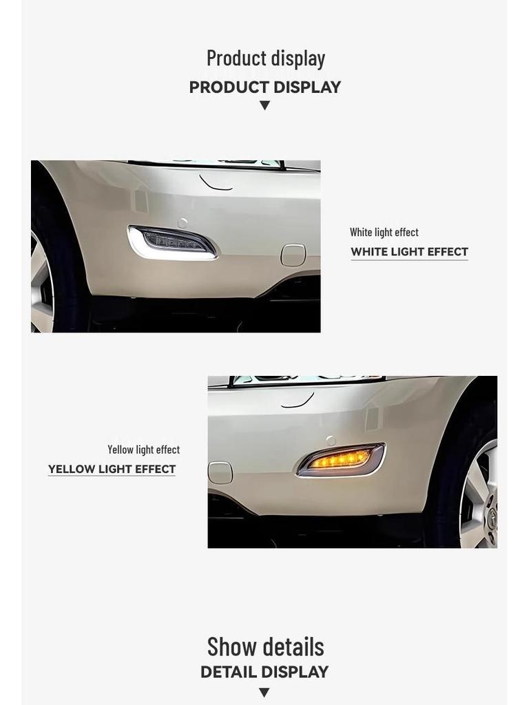 Kit de modification de feux de jour et de clignotants LED compatible avec Lexus RX330/350 03-09