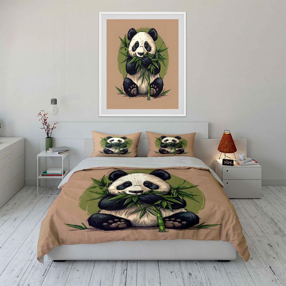 Charming Panda Paradise Dreams. Bedding Sets Duvet Covers Pillowcases(1* Duvet Cover 2* Pillowcases Without Duvet Insert)