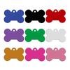 Cheap Multicolor Aluminum Dog Collar Tags Custom Logo Bone Shape Features Lights Solid Pattern Material
