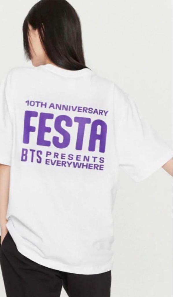 [USED] BTS [2023 FESTA] T-Shirt Logo Type M Size