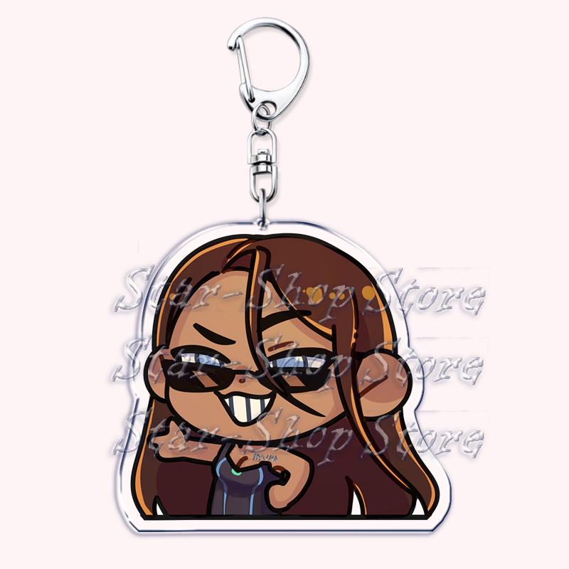 

Cute Alien Stage Roommates Chibis Keychains for Womens Accessories Bag Luka Ivan Till Mizi Hyuna Sua Keyrings Jewelry Fans Gifts