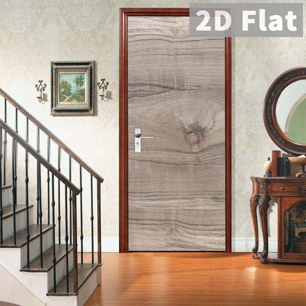 76Style 77/90cm Self-Adhesive Door Stickers Removable Wall Sticker Scenery Wallpaper Stone Stair Murals for Doors Modern Home Decor