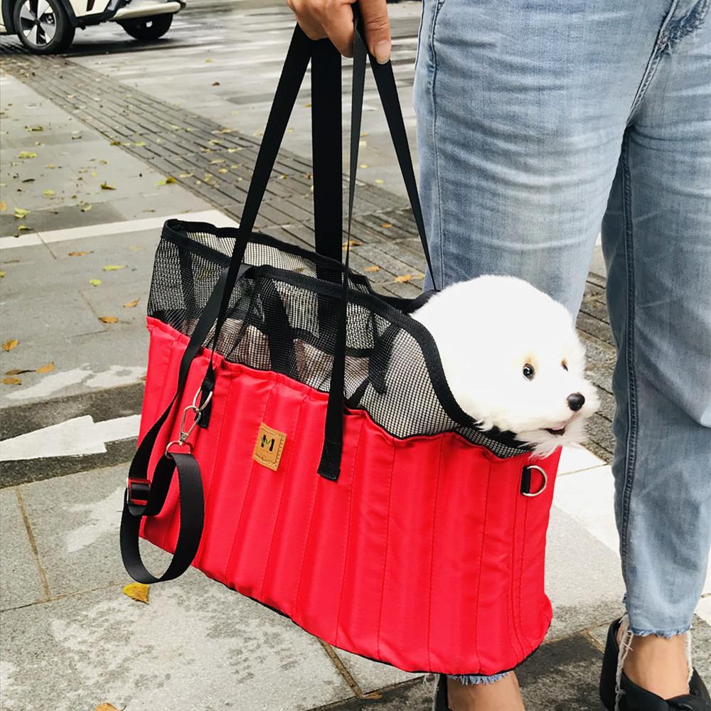 Pet Bag Portable and Fashionable Single Shoulder Handbag Car Mounted Pet Travel Supplies Dog Accessories