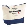 Makeup Bag - PLANETEE - Housekeeper's Love Bazaar - Large Size - Cotton - HD Printing, Made In France