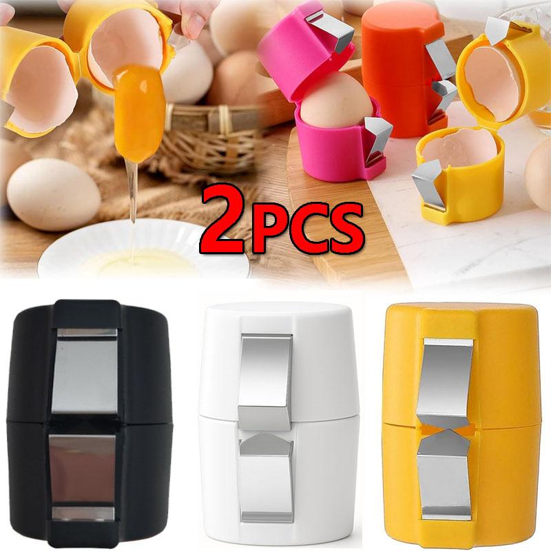 New Egg Shell Opener Eggs Breaker Non-Stick Hand Eggshell Separator Portable Egg Shell Opener Tools Egg Peeler 6