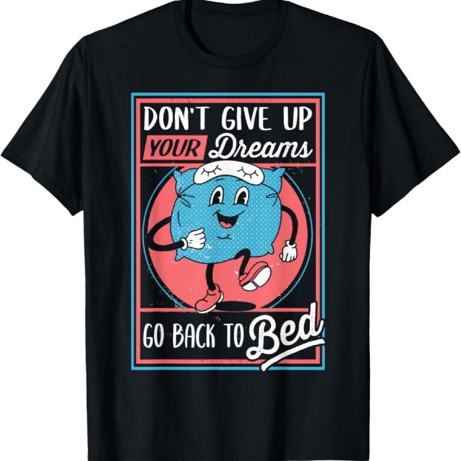 Existential Dread Retro Cartoon Design Sarcasm Nihilism T-Shirt S чёрный