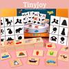 Shadow Kid Wooden Matching Puzzle Game For Animal And Fruit Activity Recognition