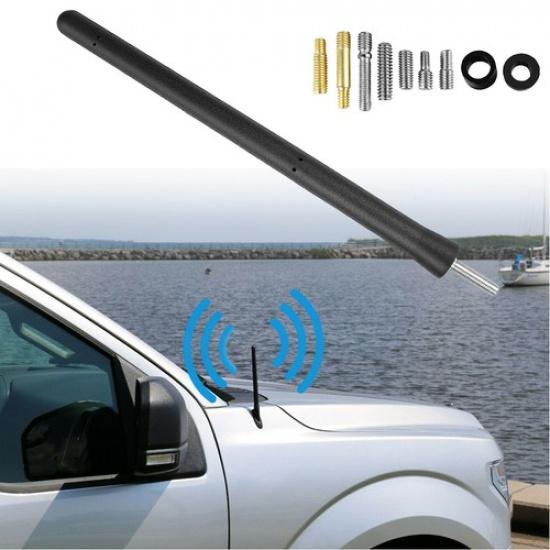 

6.75inches Car Antenna Radio Audio FM AM Antena Kit Black Universal Screw Black