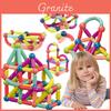 Colorful Magnetic Building Blocks Develop Learning Skills While Playing 64 Pieces/12 Pieces Abs Material High Saturation Colors Coordination Logical