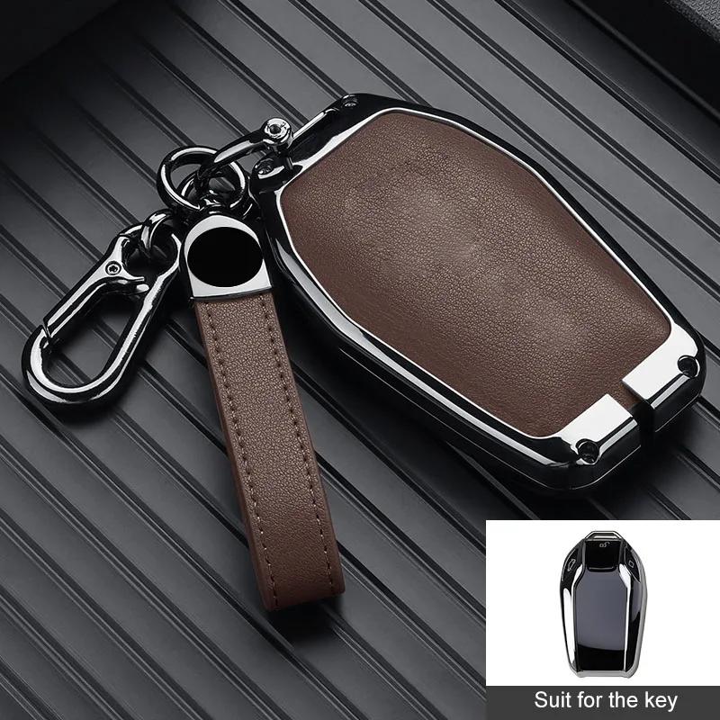 Zinc Alloy for BMW G30 G12 G11 G32 G31 5 7 Series I8 I15 G01 X3 X4 G02 G05 X5 G07 X7 LED Display Smart Remote Car Key Case Cover