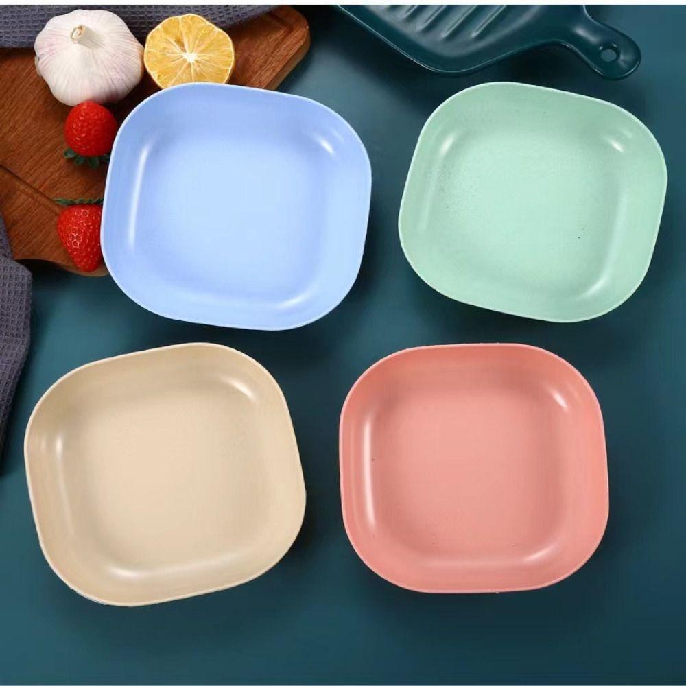 10PCS Random Color Multifunctional Dish Multicolor Snack Dish Candy Plate  Home Kitchen