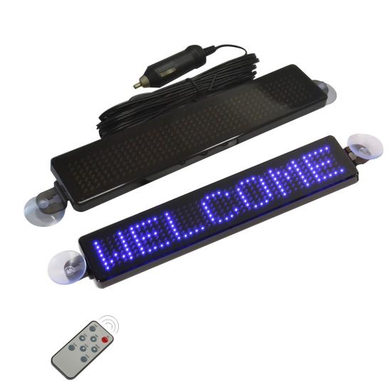 DC 12V LED Remote Control Car Sign Programmable Scrolling Message Sign Board