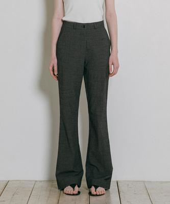 Banwonateullie P3249 Slim Bootcut Pants_Charcoal