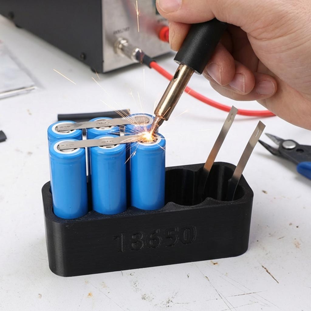 3/4/6/10pcs Set 18650 Lithium Battery Welding Fixture Spot Welding Fixed Assembly Bracket Welding Lithium Battery Box Tool Parts