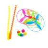10/20pcs Colorful Bamboo Dragonfly Plastic Hand Push Flying Toys Kids Birthday Party Favors Guests Treat Goodie Pinata Fillers