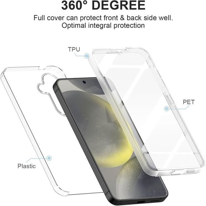 Coque de protection - booling - samsung galaxy s25 plus - antichoc - transparente - silicone et pc