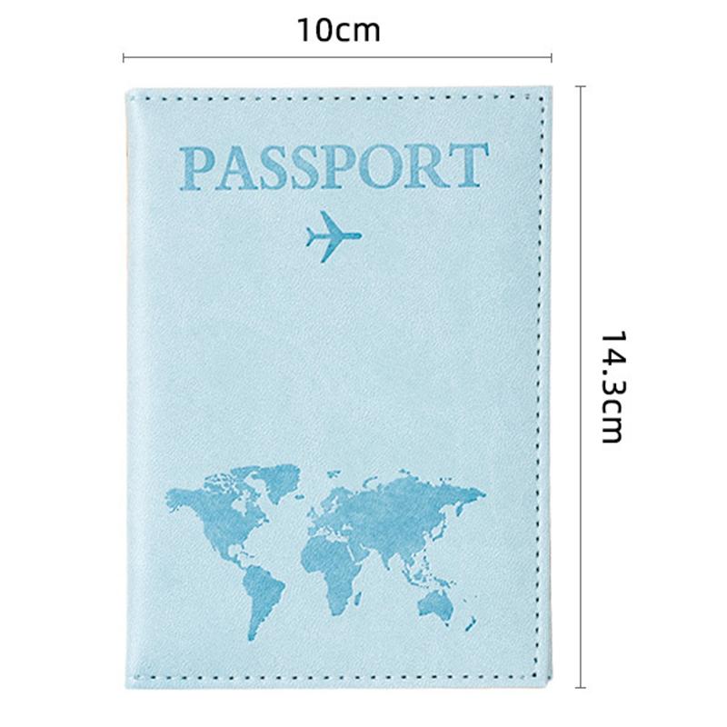 Pu Passport Holder Map Pattern Ticket Passport Covers Travel Passport Protective Cover Id Credit Card Holder Travel Accessories