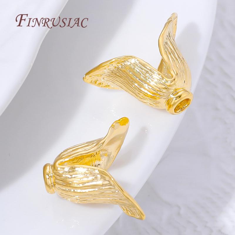 18K Gold Plated Brass Bead Caps,Tassel End Caps For Jewelry Making Findings,DIY Necklaces&Bracelets Accessories