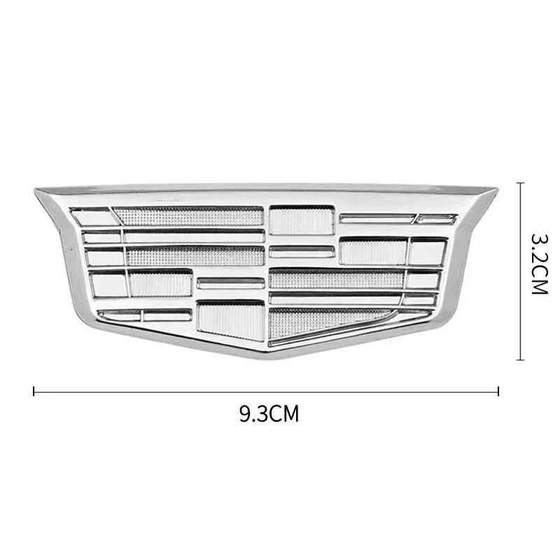 9.3x3.2CM Metalowy Boczny Emblemat Nadwozia Samochodowego Naklejka z Odznaką na Tylną Klapę dla Cadillac ATS BLS CT4 CT5 CTS ESCALADE SRX STS XT4 XT5 XT6 XTS