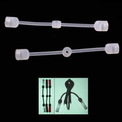 20pcs Fishing Skirt Tools Jig Rattles Connection Straps For Spinnerbait Buzzbait Bass Snapper Fishing Lure Hook Accessories