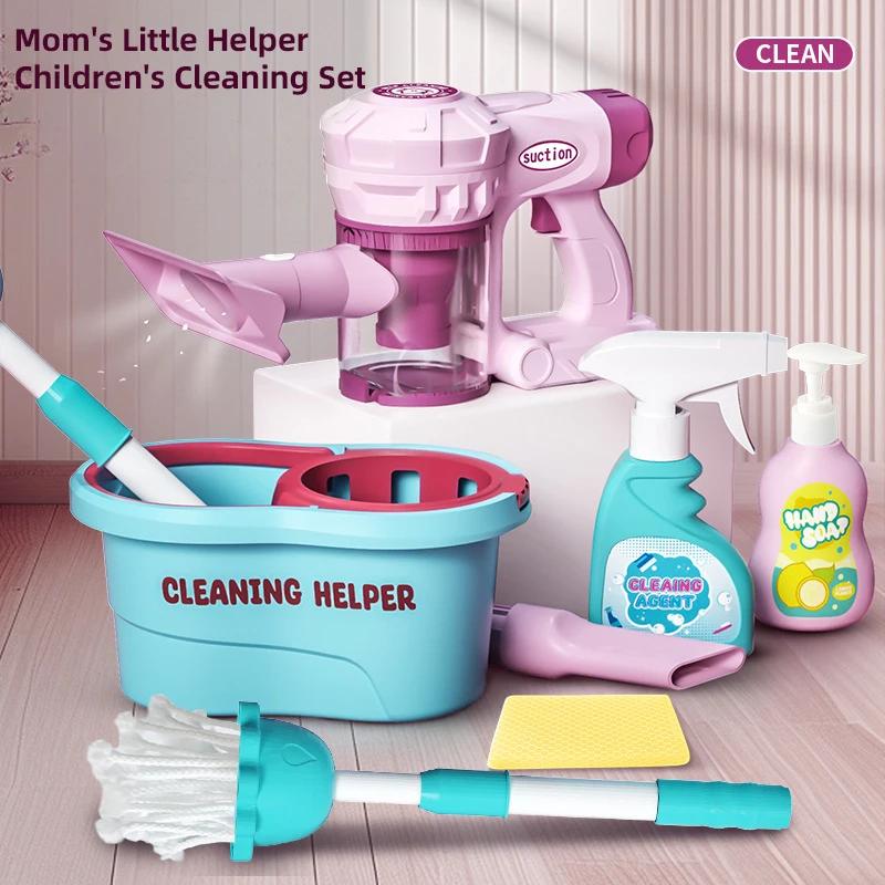 Simulation Electric Sweeper Set for Household Pretend Play Toys Children's Portable Handheld Vacuum Cleaner Toy Christmas GIfts