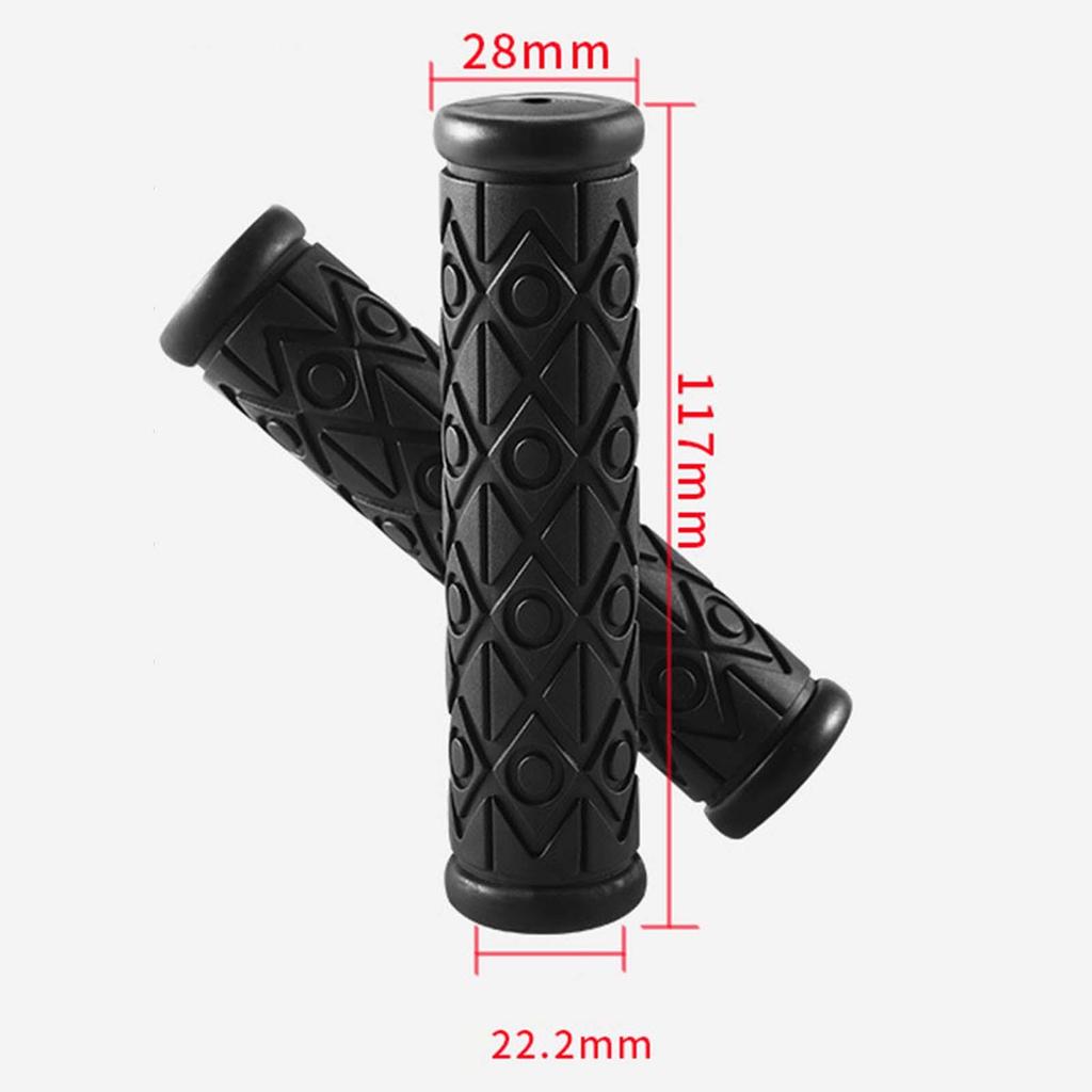 2x Bike Handlebar Grips Replacement Lightweight Comfortable Handling Anti Slip Bicycle Handle