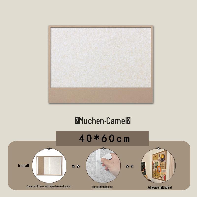 Self-Adhesive Felt Wall Sticker for Photos and Messages