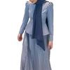 2025 Autumn/Winter European & American Elegant Tie-Up Top & Ruffled Skirt Women's Set
