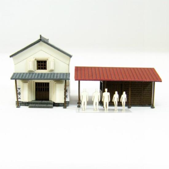 Sankei Miniature Art Petit Papercraft 1/220 Warehouse-2 MP01-142