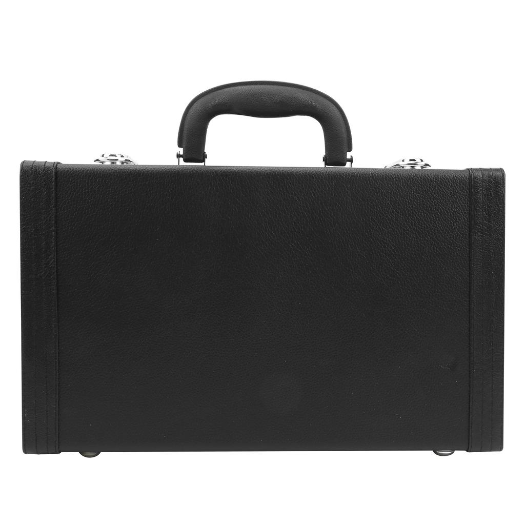 Clarinet Case Faux Leather Waterproof Hard Shell Musical Instrument Accessories IN‑125