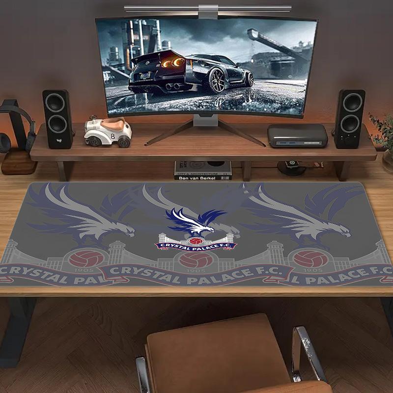 Crystal Palace FC Lace Solid Color Mouse Pad Large Gaming Table Cushion Non-slip Laptop Tablet Big Mousepad XXL Mat Mini PC Playmat With Lock edge