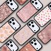 Gold Rose Pink Love Heart Phone Case For IPhone 17 16e 15 14 13 12 11 Pro Max Air Mini Soft Protective Cover