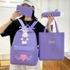 Schoolbag new student backpack Korean version cute little rabbit Japanese campus schoolbag large-capacity set backpack wholesale