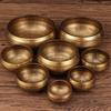 Nepal Bronze Six-Syllable Mantra Tibetan Singing Bowl for Meditation and Incense, Buddha Sound and Chime Bowl.